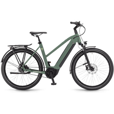 WINORA SINUS R8F ECO TRAPEZ Electric City Bike Green 2023 0
